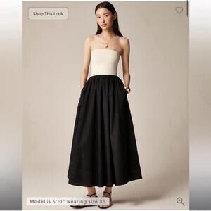 J. Crew Strapless mixy dress